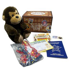 Noahs Ark Collectors Club Baby Mojo Monkey plush Set With Box & Accessories READ